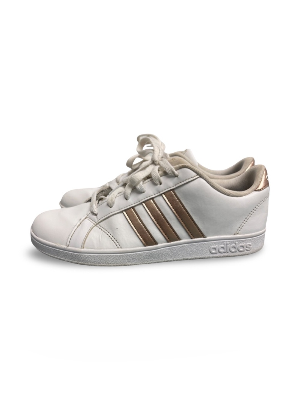 Adidas Neo Comfort Footbed Striped Sneakers Women’s 6 White